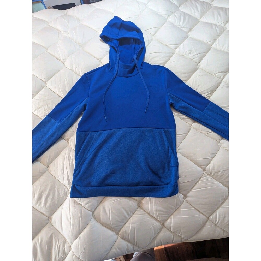 Adidas Fleece Pullover Sweatshirt Women’s Small Royal Blue High Neck Athletic